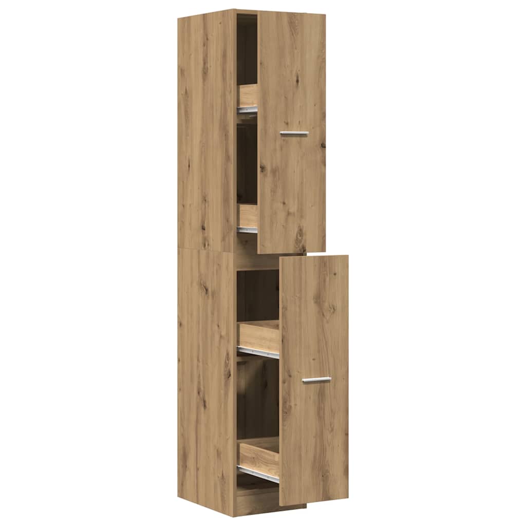 Apothecary Cabinet Artisian Oak 30x41x174.5 cm Engineered Wood