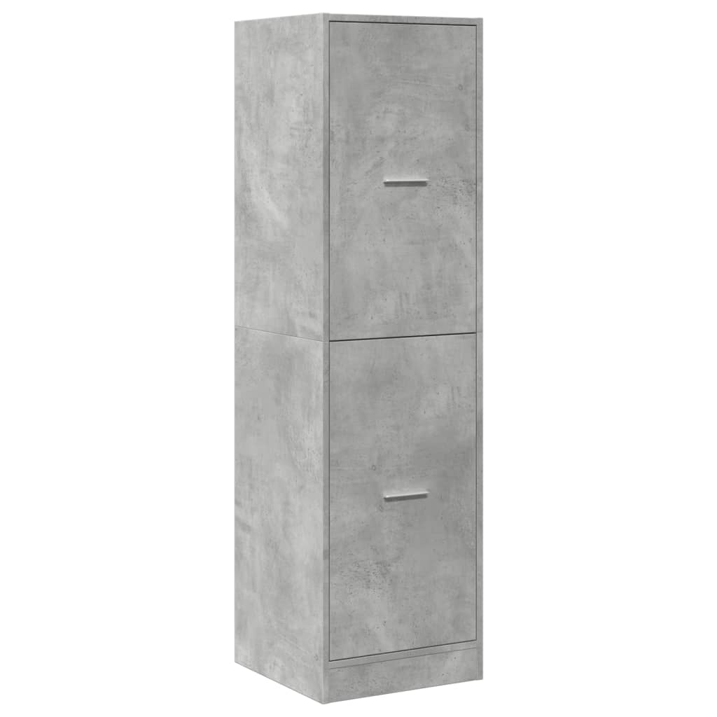 Apothecary Cabinet Concrete Grey 40x41x144.5 cm Engineered Wood