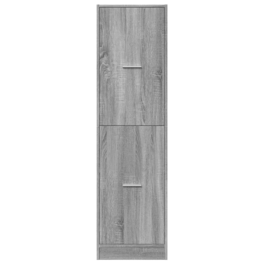 Apothecary Cabinet Grey Sonoma 40x41x144.5 cm Engineered Wood