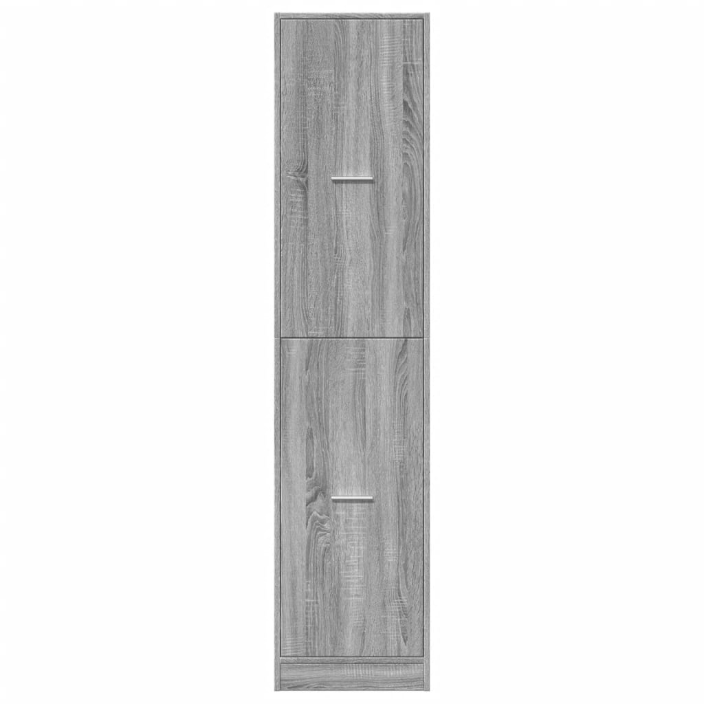 Apothecary Cabinet Grey Sonoma 40x41x174.5 cm Engineered Wood