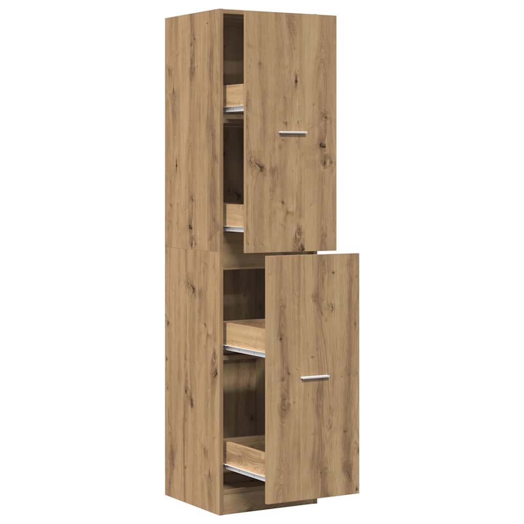 Apothecary Cabinet Artisian Oak 40x41x174.5 cm Engineered Wood