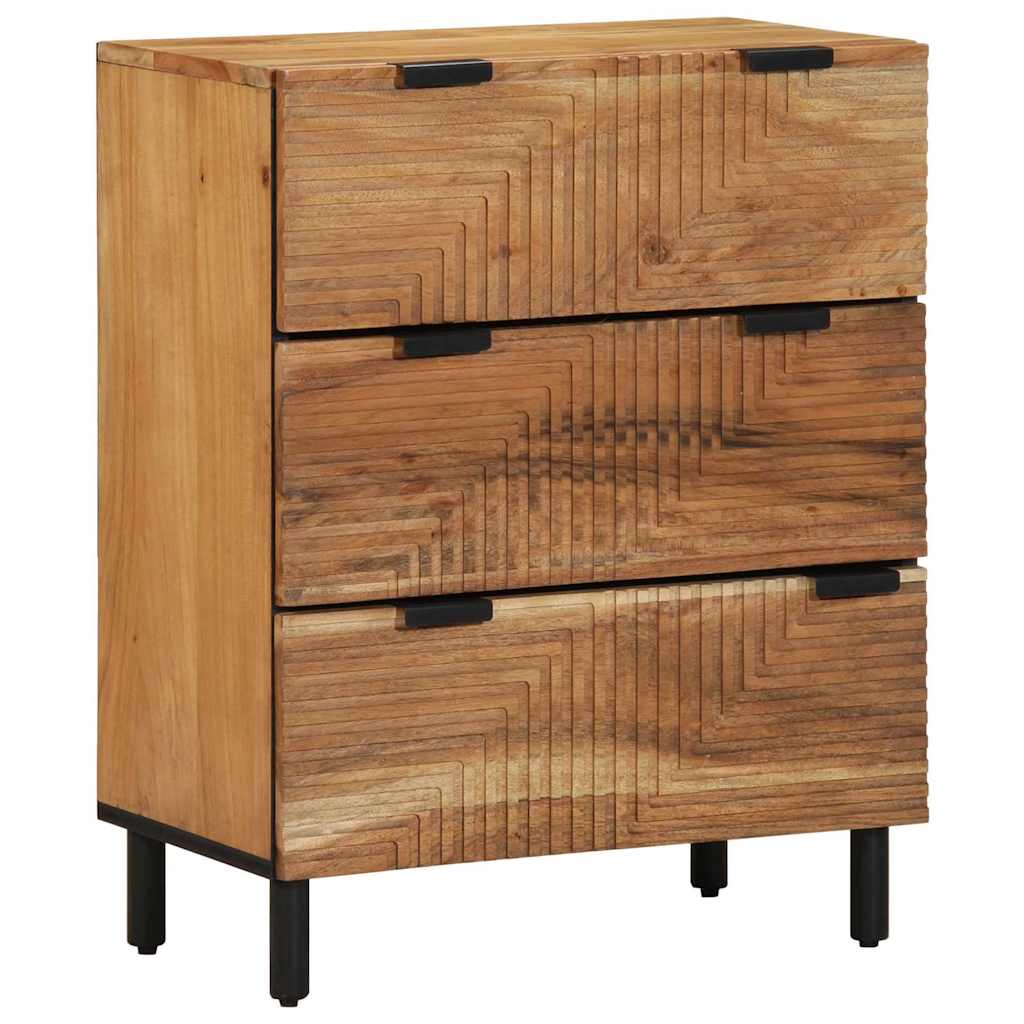 Sideboard 2 pcs Brown 60 x 33 x 75 cm Solid Acacia wood