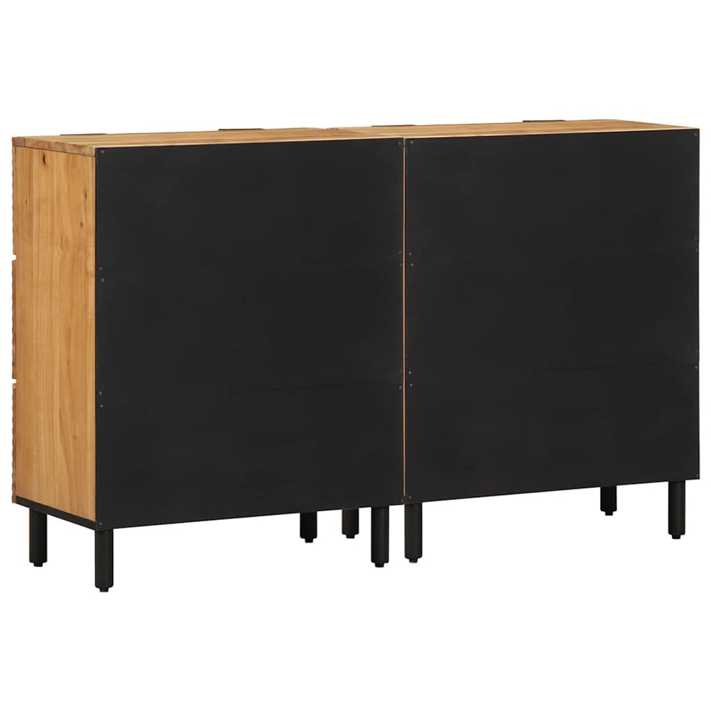 Sideboard 2 pcs Brown 60 x 33 x 75 cm Solid Acacia wood