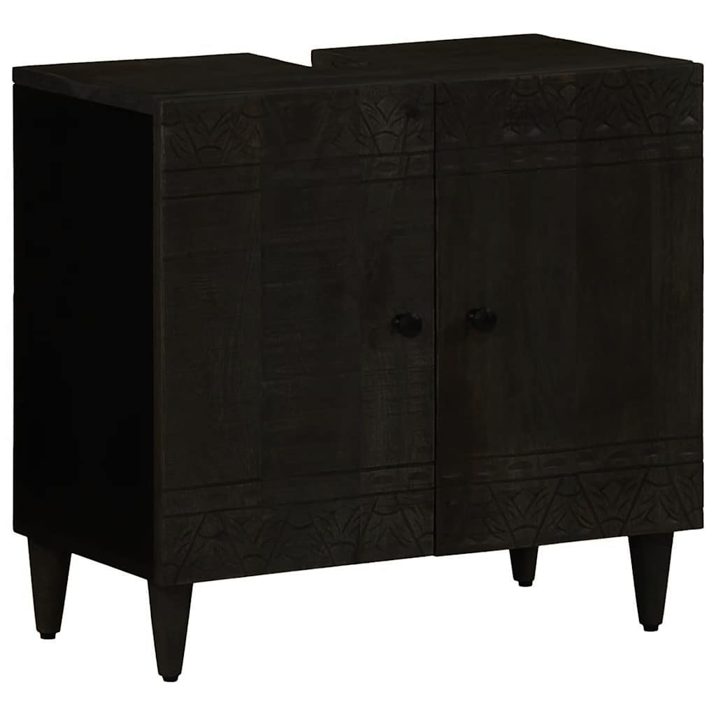 2 Piece Bathroom Furniture Set Solid Wood Mango