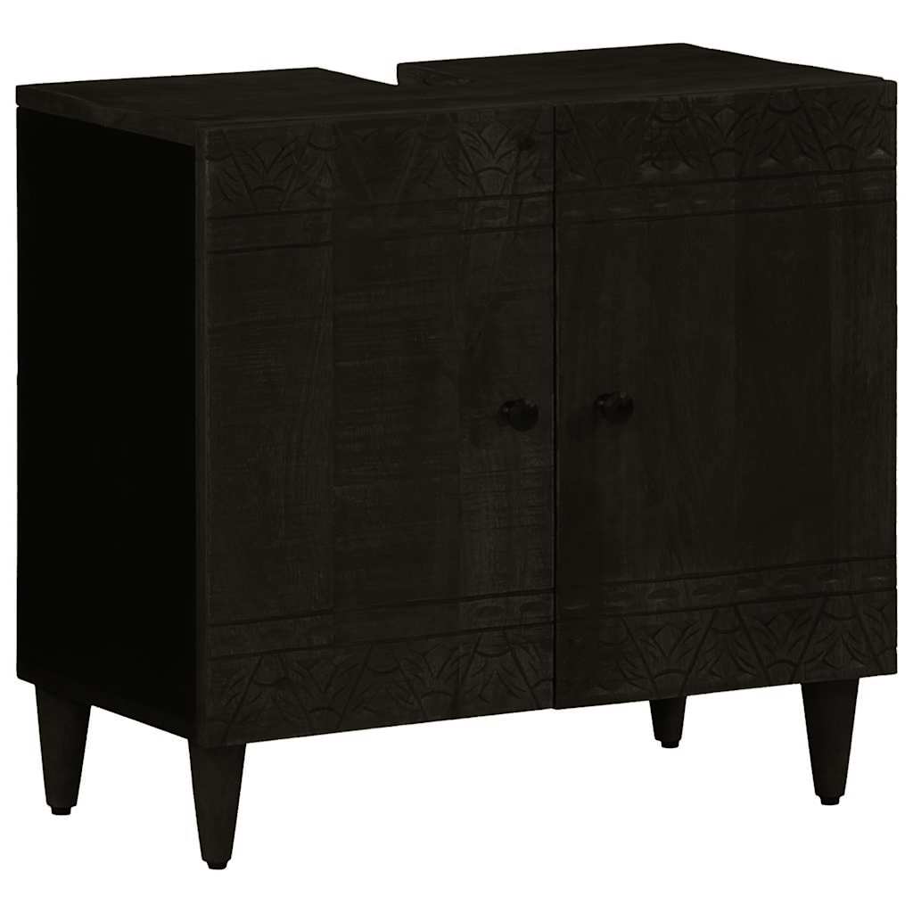 3 Piece Bathroom Furniture Set Solid Wood Mango