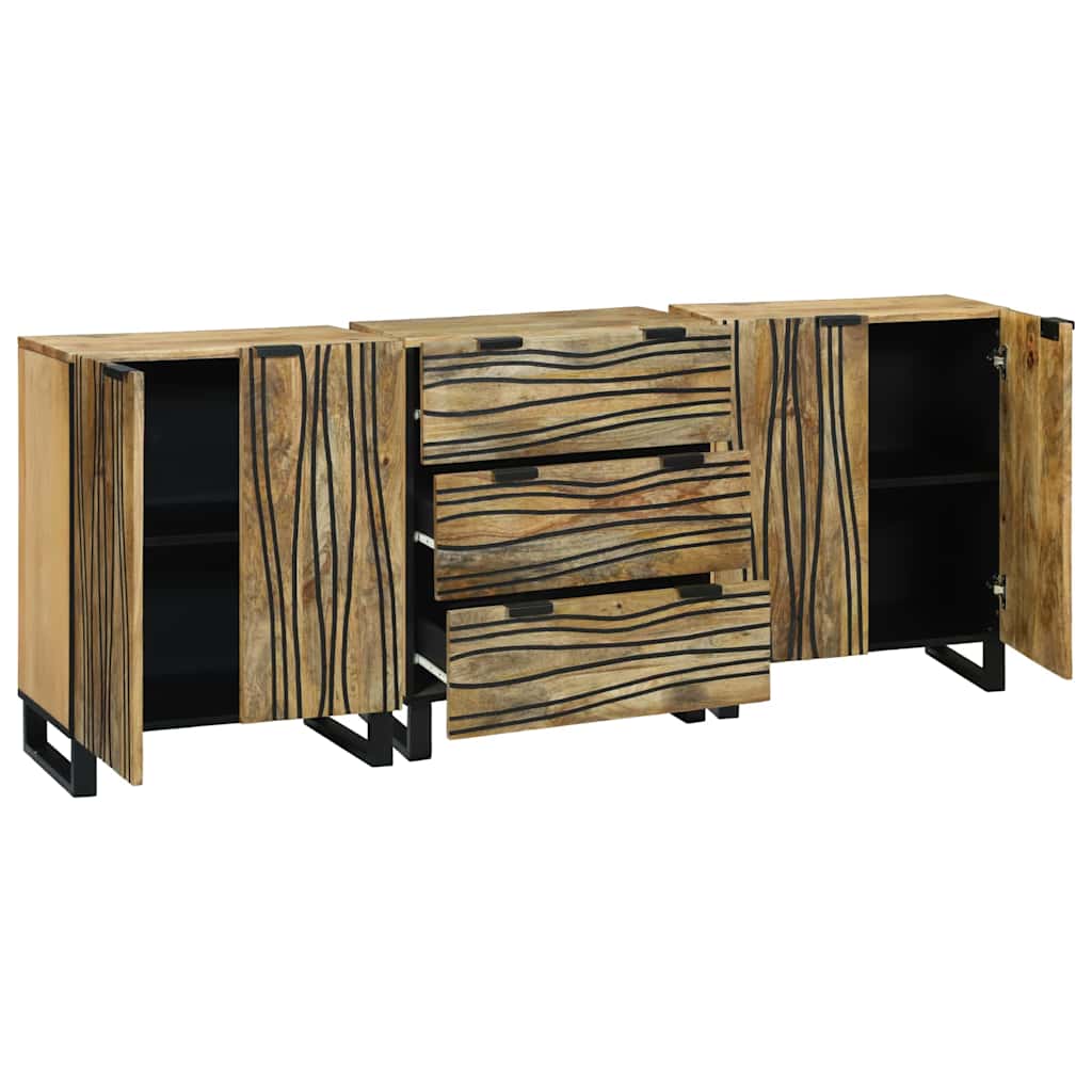 Bathroom Furniture Set with Drawer 3 pcs Brown 180 x 33 x 75 cm