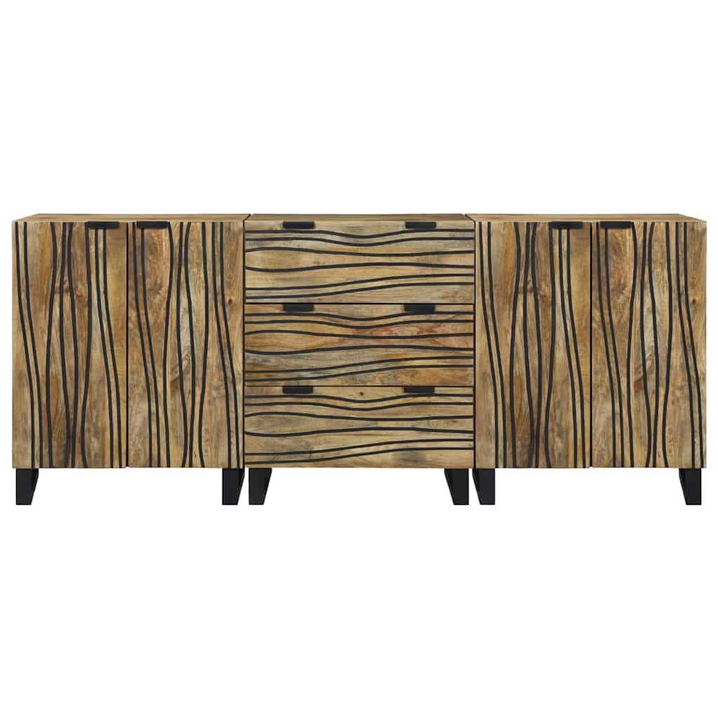 Bathroom Furniture Set with Drawer 3 pcs Brown 180 x 33 x 75 cm