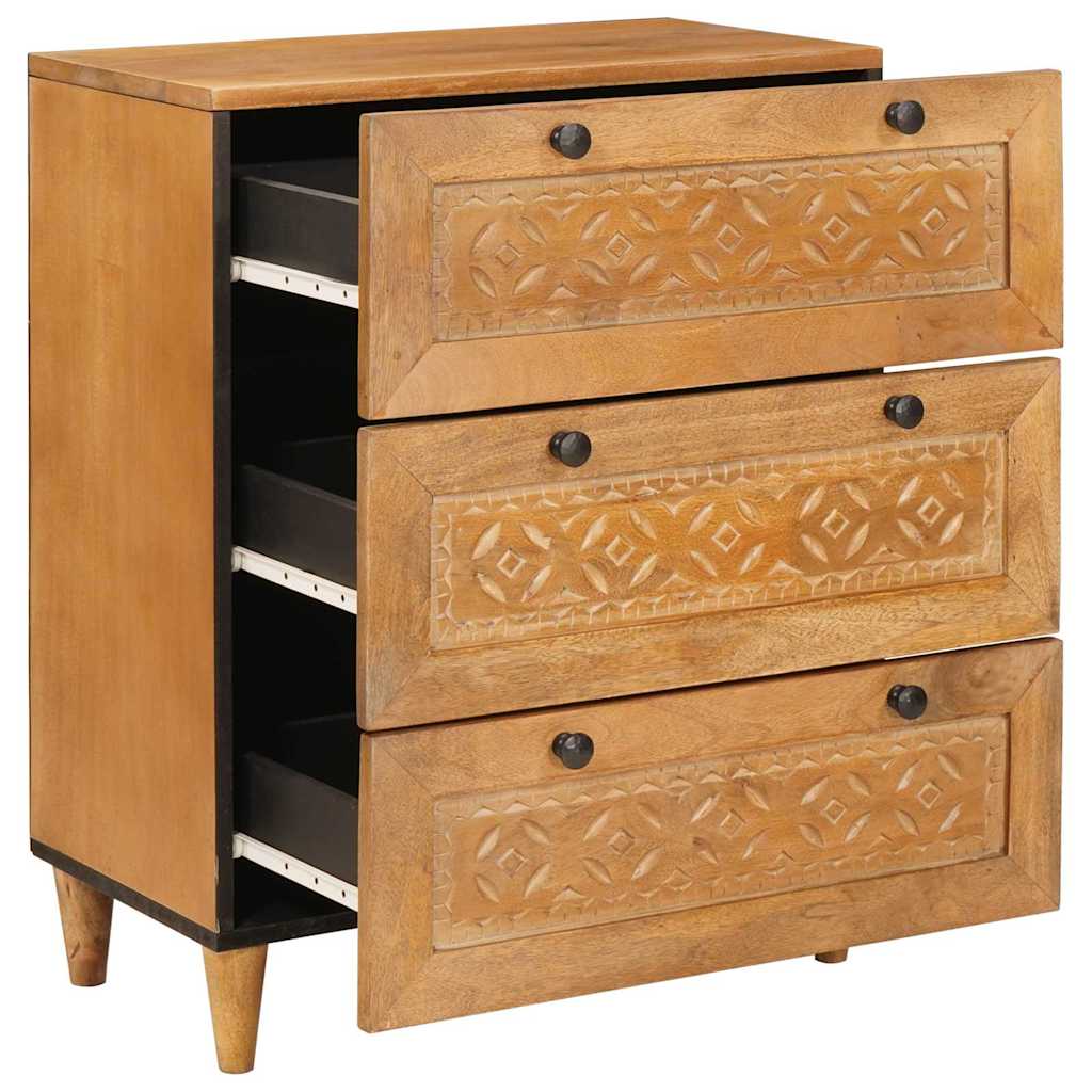 Sideboard 2 pcs Brown 60 x 33 x 75 cm Solid mango wood