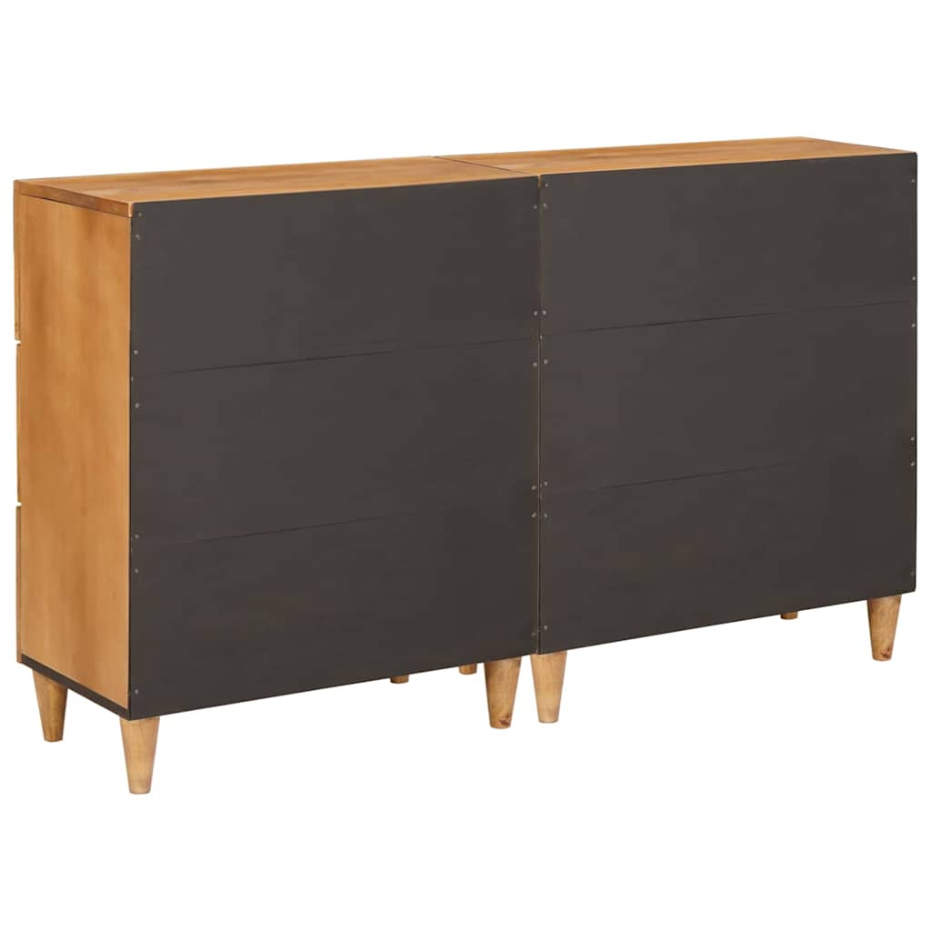 Sideboard 2 pcs Brown 60 x 33 x 75 cm Solid mango wood