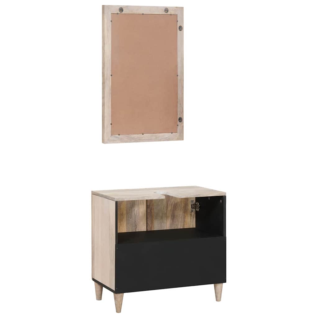 Bathroom Furniture Set Wall-mounted 2 pcs White 62 x 33 x 58 cm