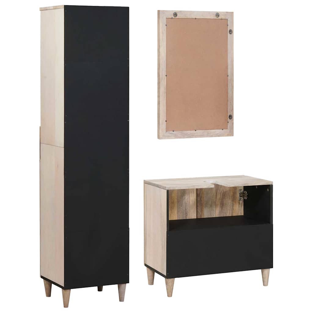 Bathroom Furniture Set with Drawer 3 pcs White 38 x 33 x 160 cm