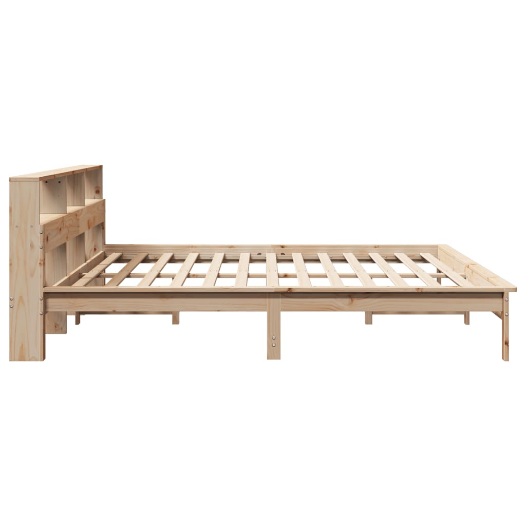 Bed Frame without Mattress 200x200 cm Solid Wood Pine