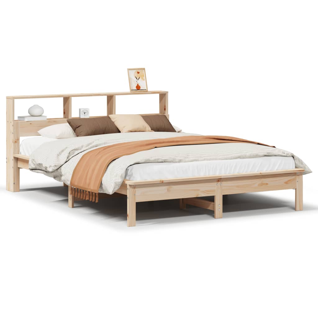 Bed Frame without Mattress 160x200 cm Solid Wood Pine