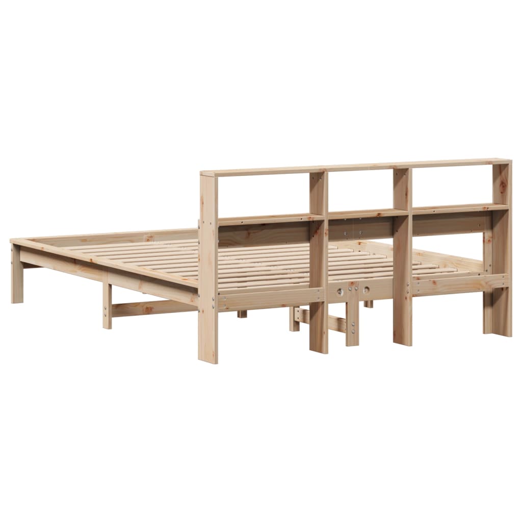 Bed Frame without Mattress 160x200 cm Solid Wood Pine
