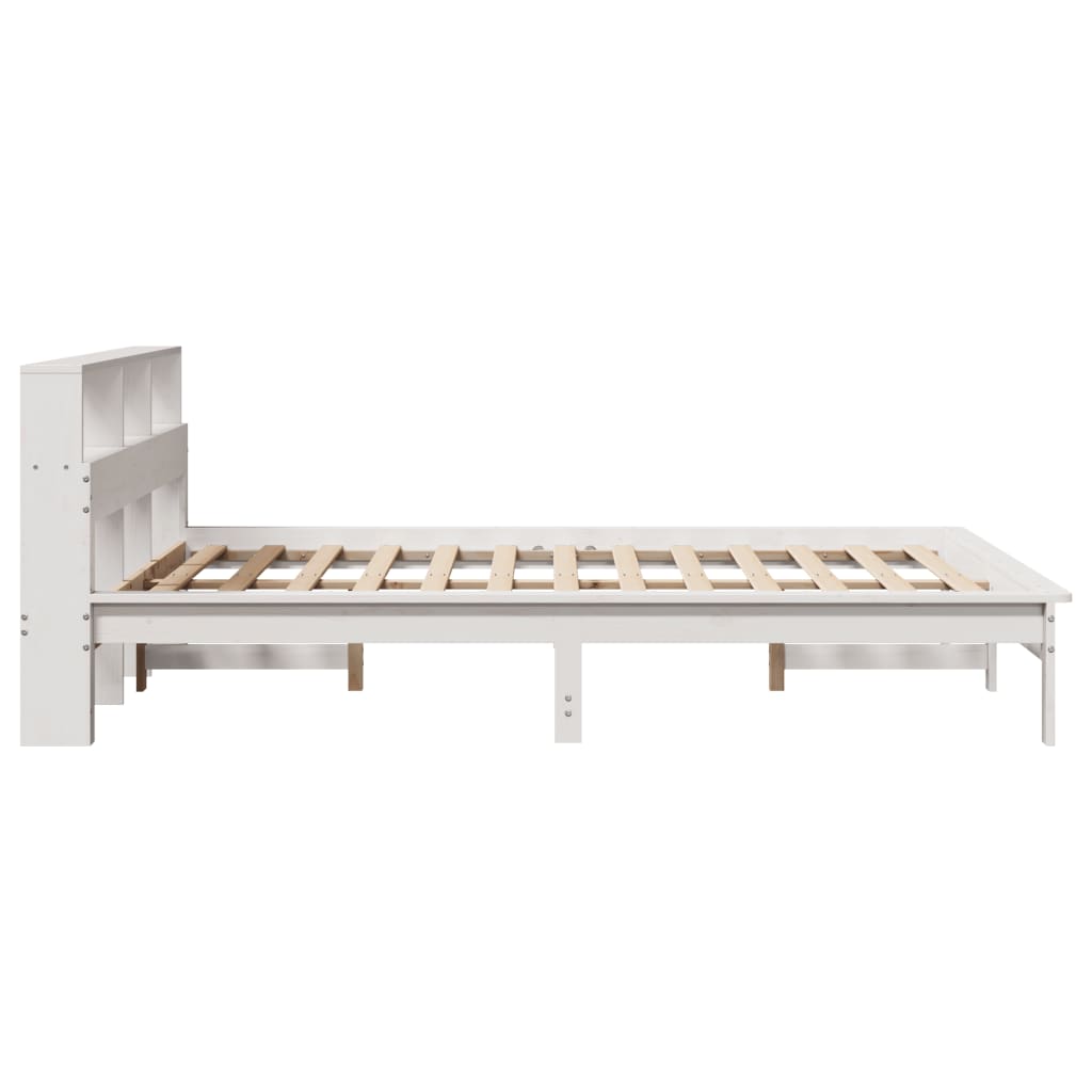 Bed Frame without Mattress White 160x200 cm Solid Wood Pine