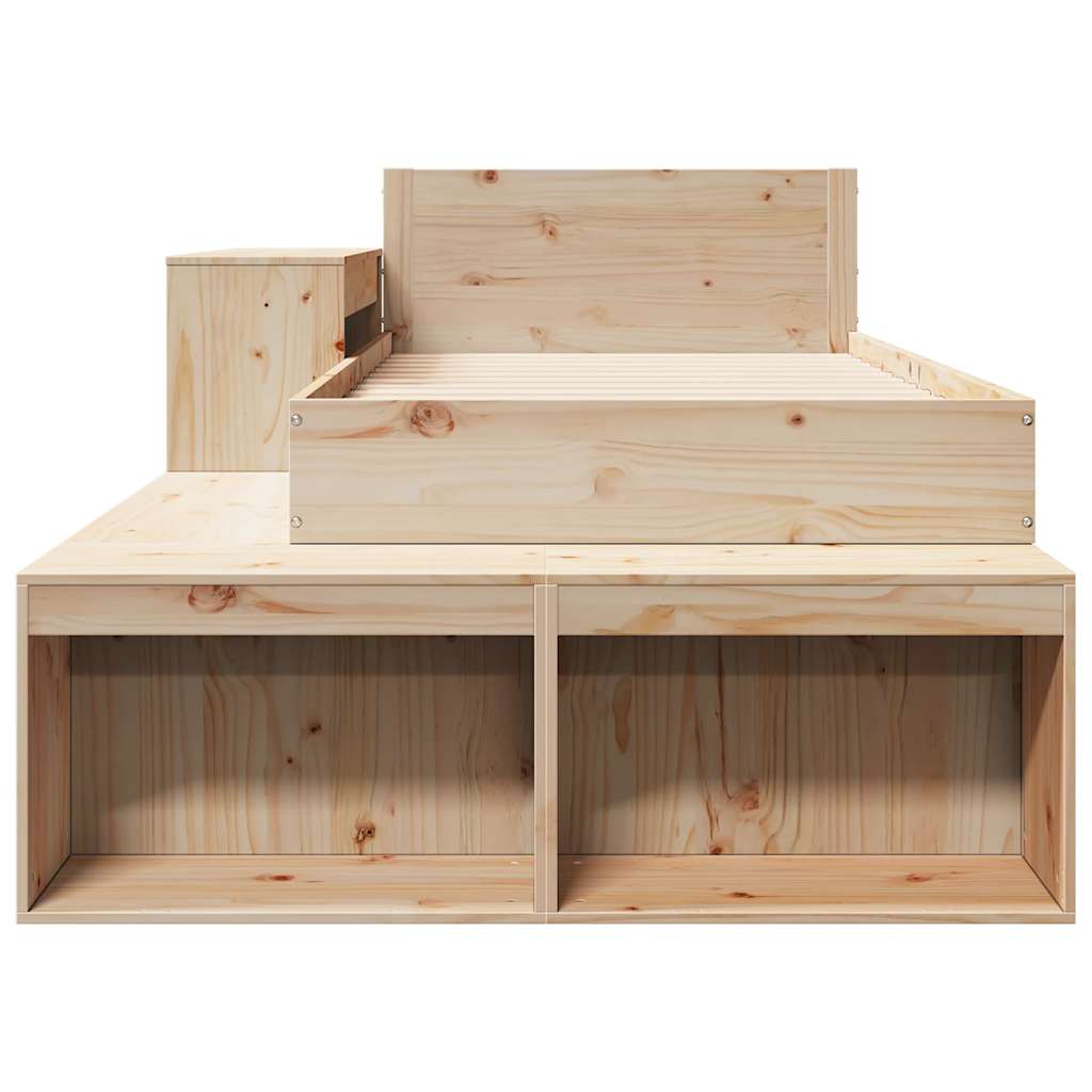 Bed Frame without Mattress 80x200 cm Solid Wood Pine
