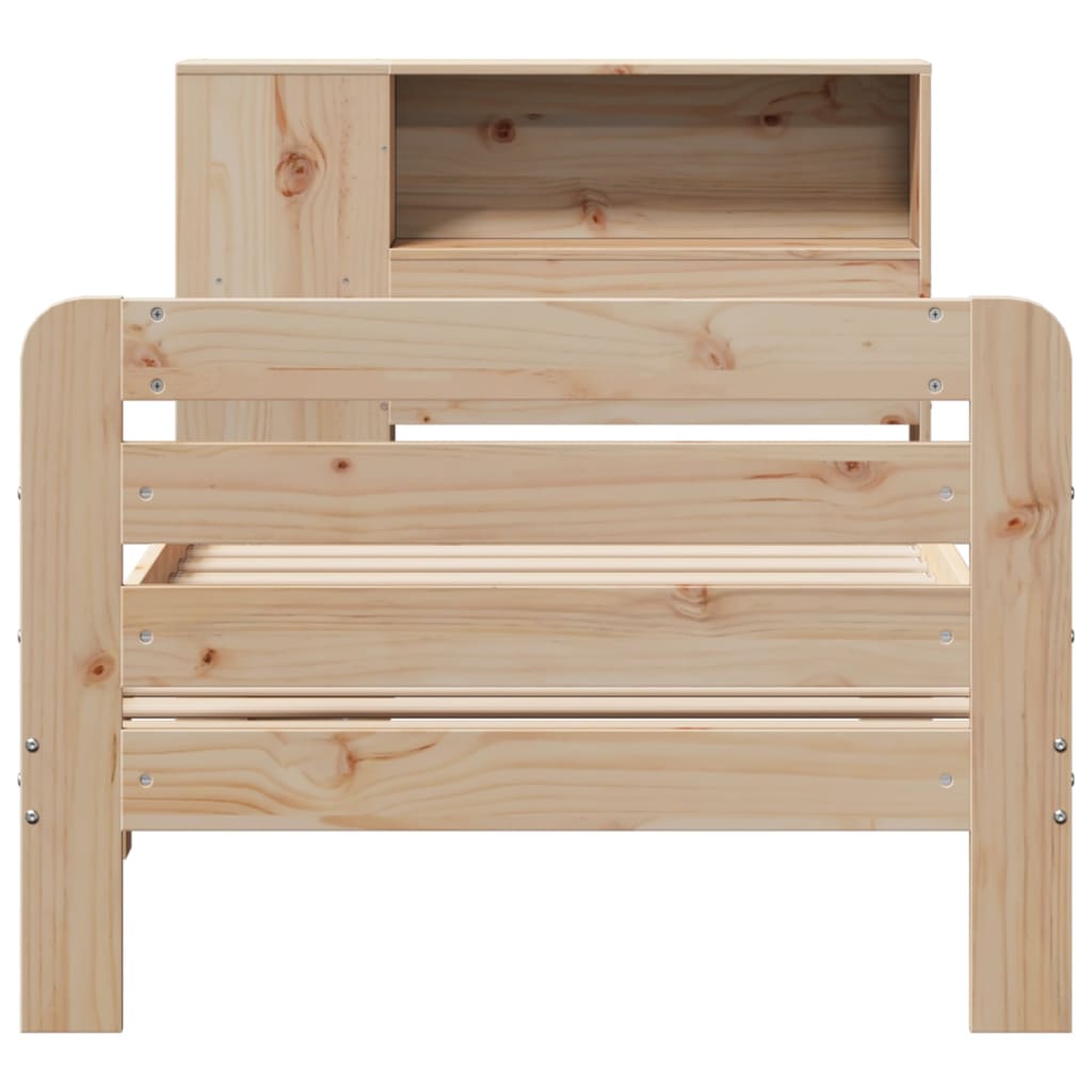 Bed Frame without Mattress 90x200 cm Solid Wood Pine