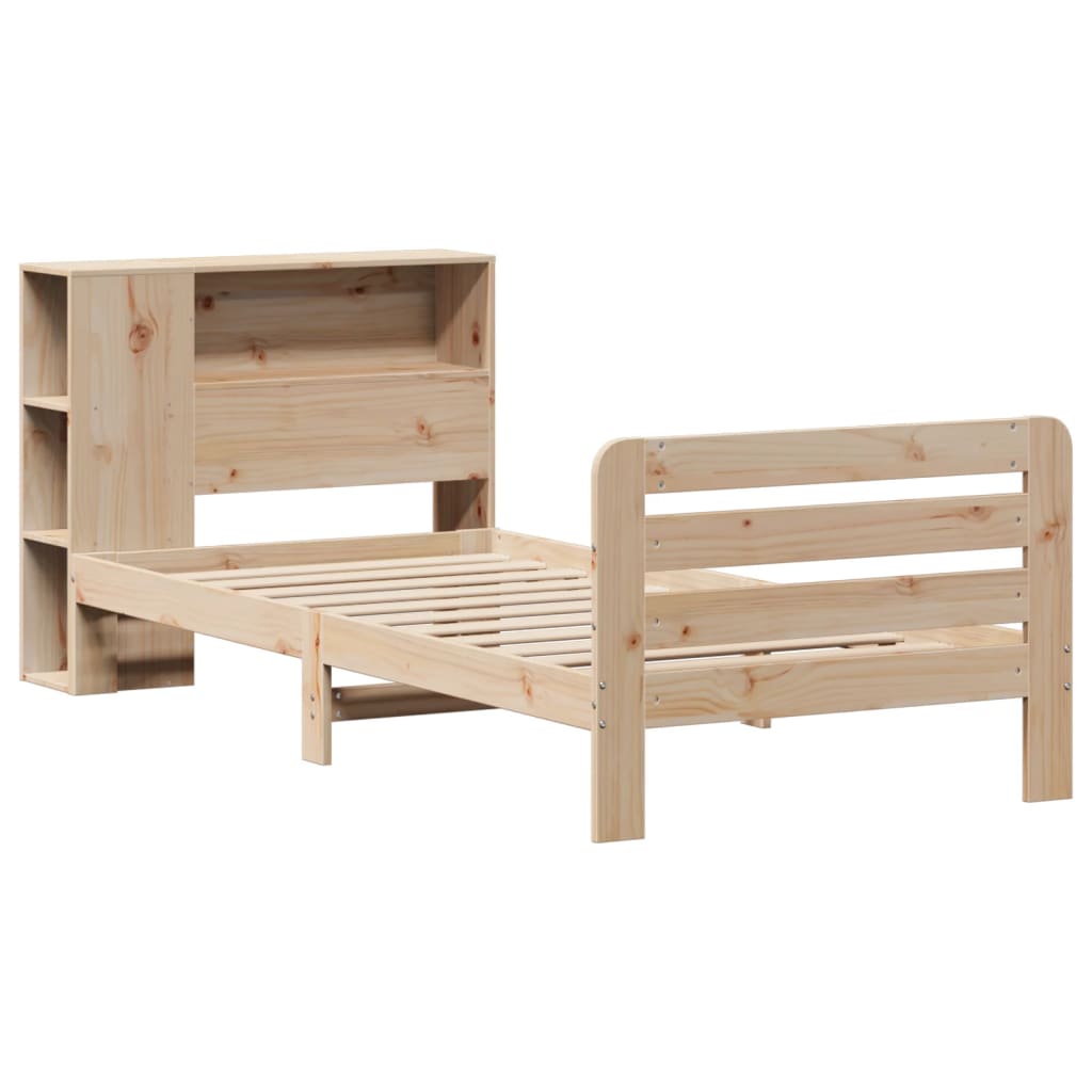 Bed Frame without Mattress 90x190 cm Single Solid Wood Pine