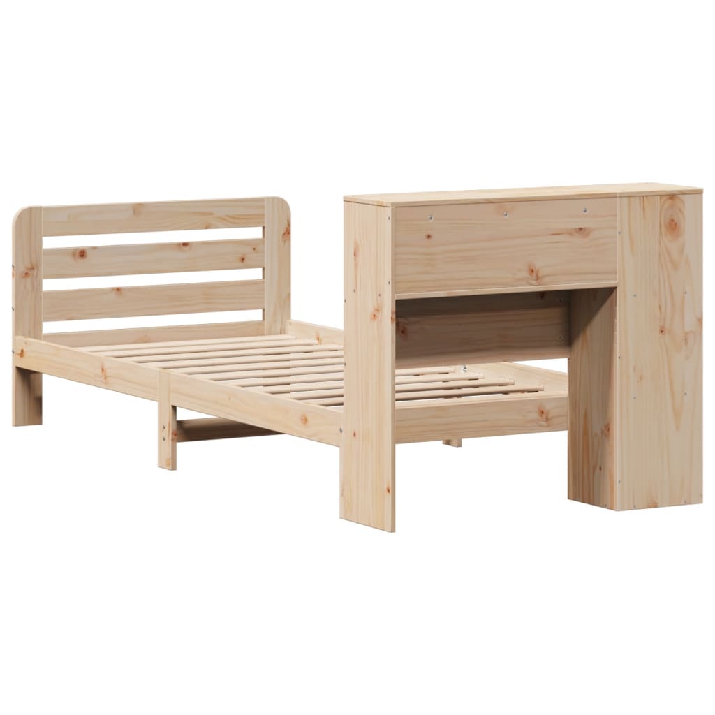 Bed Frame without Mattress 90x190 cm Single Solid Wood Pine