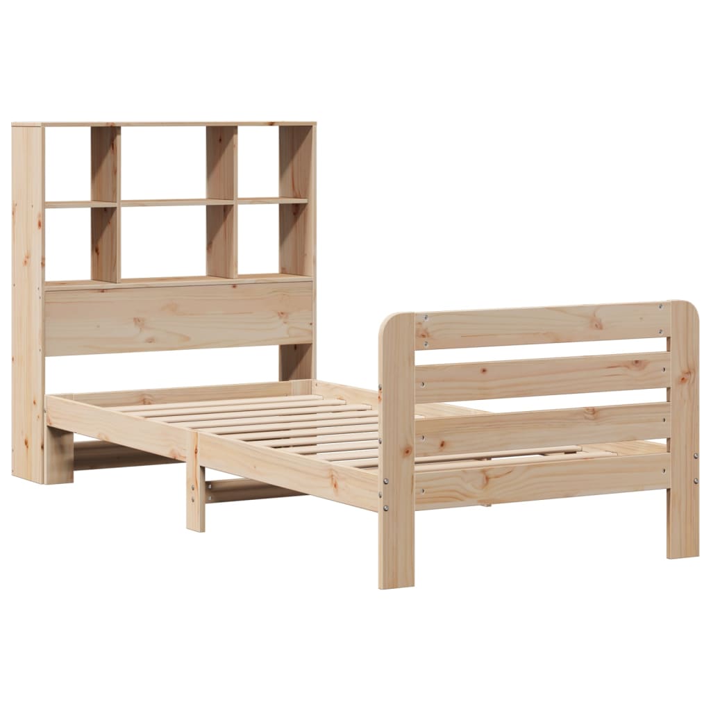 Bed Frame without Mattress 90x200 cm Solid Wood Pine