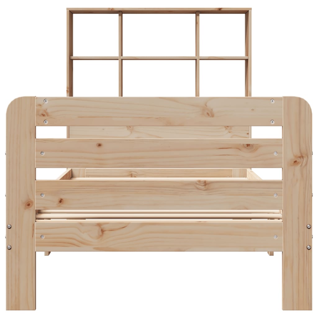 Bed Frame without Mattress 90x200 cm Solid Wood Pine
