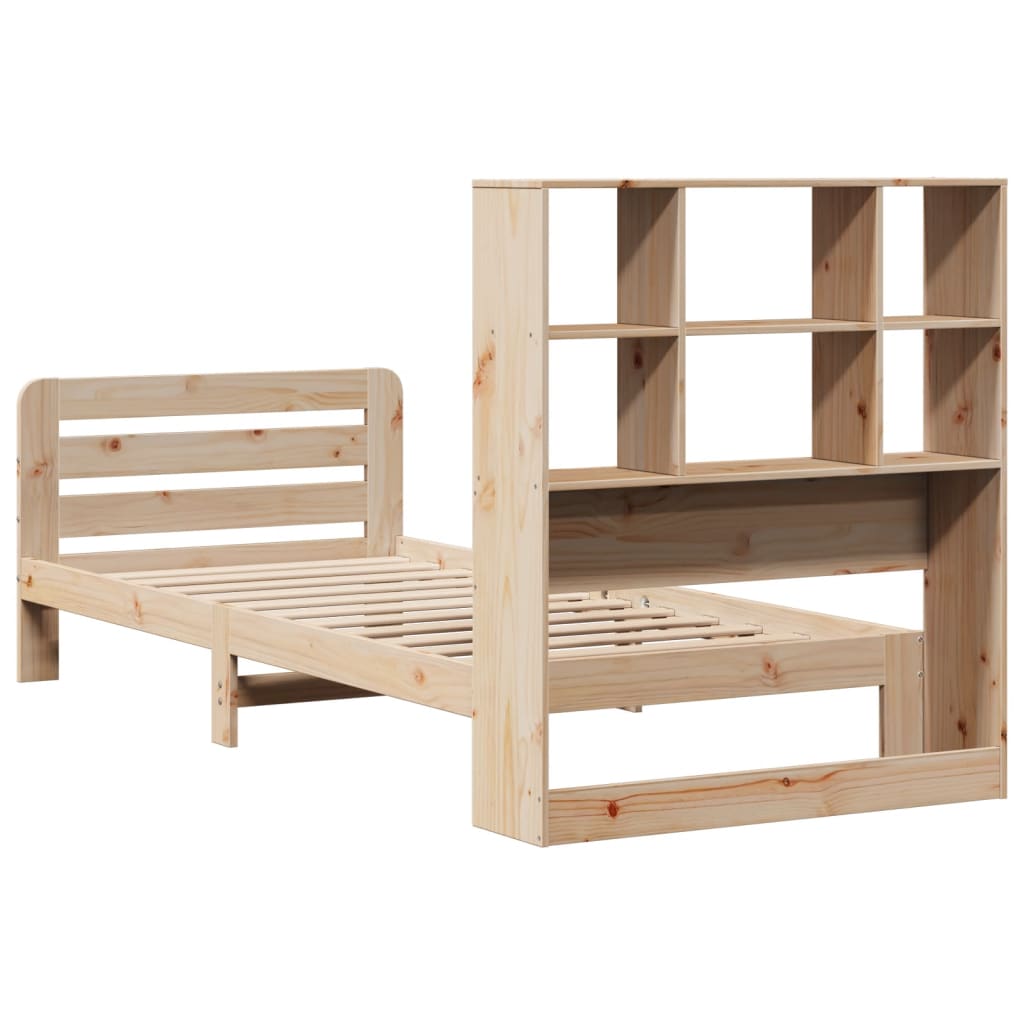 Bed Frame without Mattress 90x200 cm Solid Wood Pine