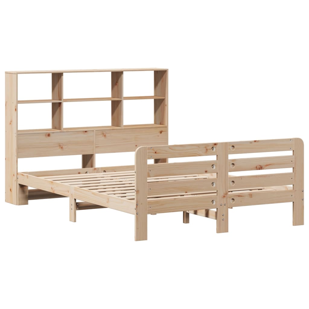 Bed Frame without Mattress 160x200 cm Solid Wood Pine