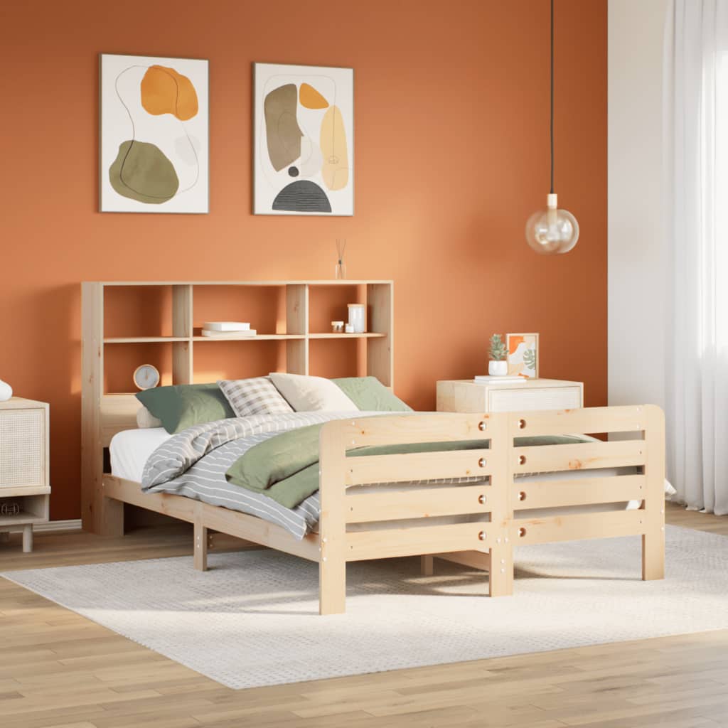 Bed Frame without Mattress 160x200 cm Solid Wood Pine