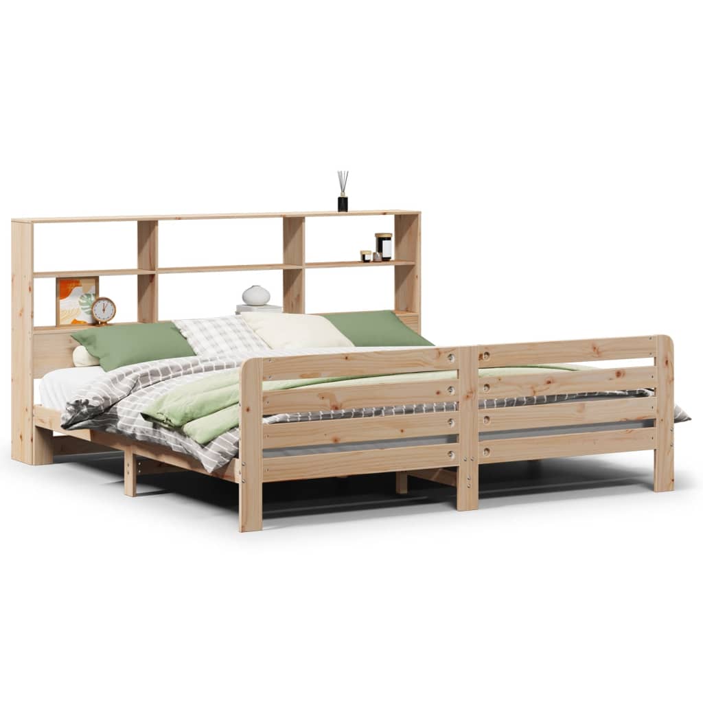 Bed Frame without Mattress 180x200 cm Super King Solid Wood Pine