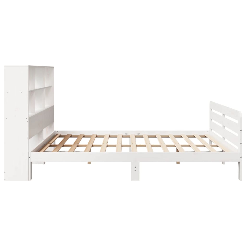 Bed Frame without Mattress White 180x200 cm Super King Solid Wood Pine