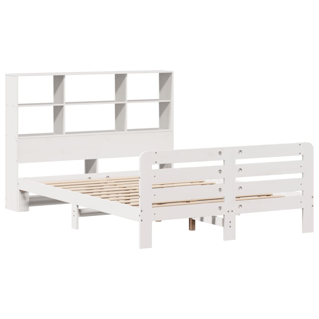 Bed Frame without Mattress White 120x190 cm Small Double Solid Wood Pine