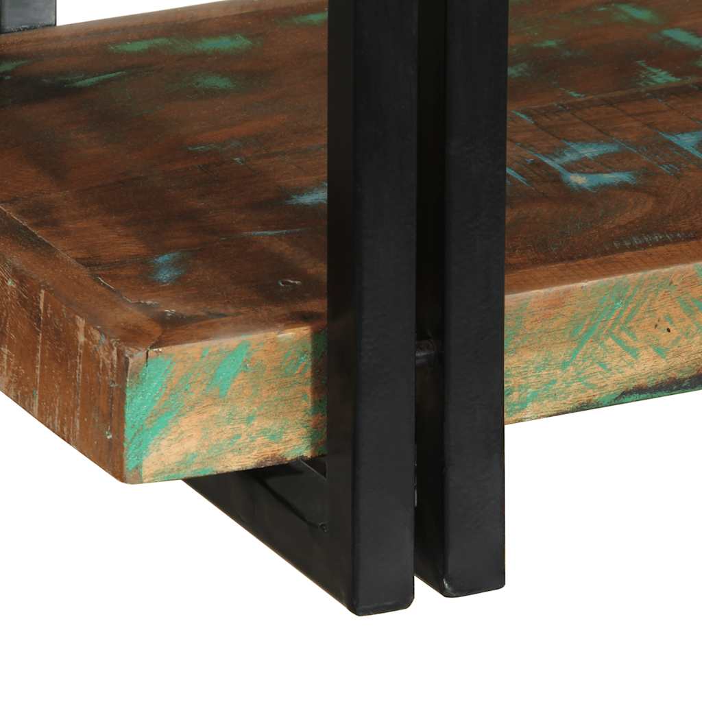 Wall Shelf Multicolour Solid Wood Reclaimed