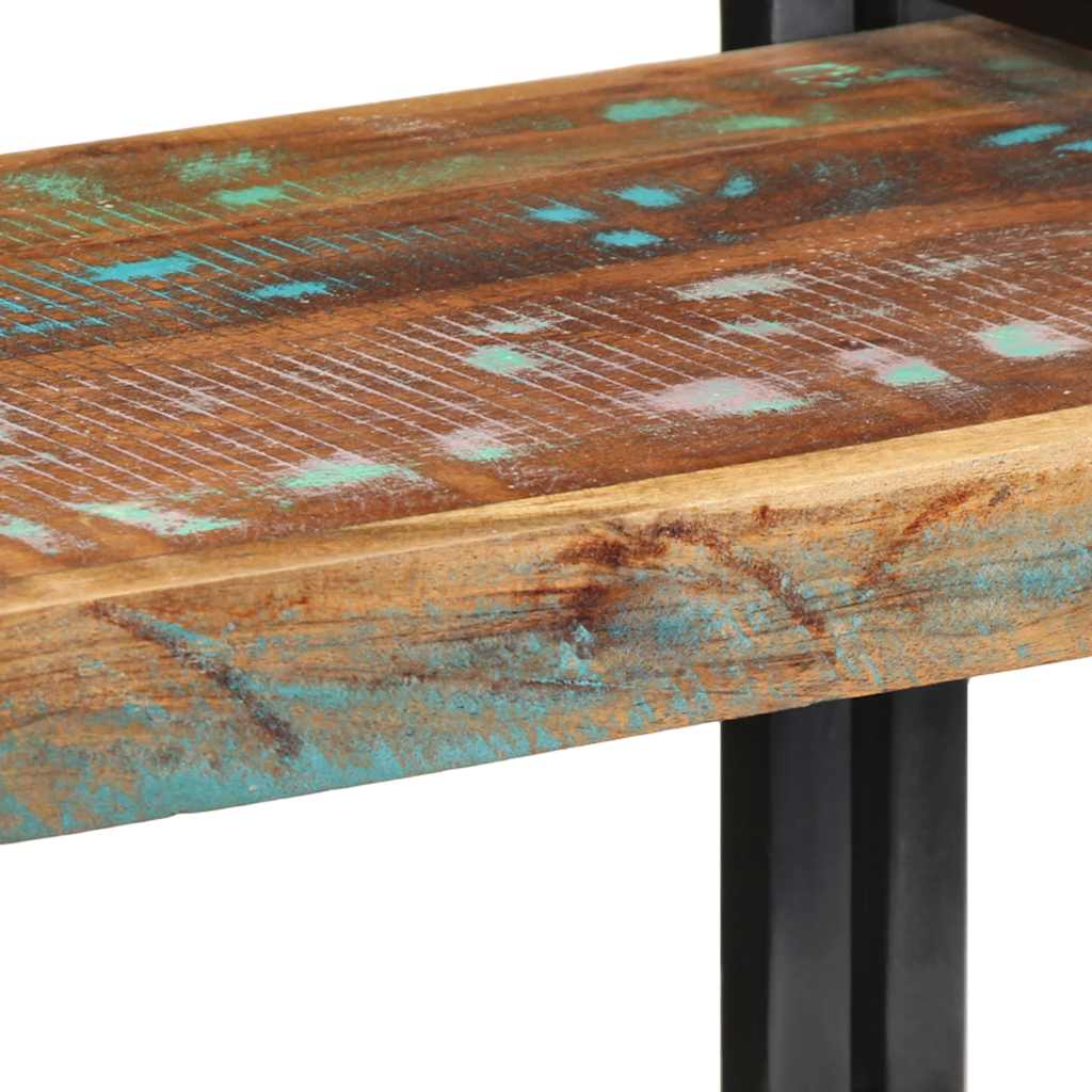 Wall Shelf Multicolour Solid Wood Reclaimed