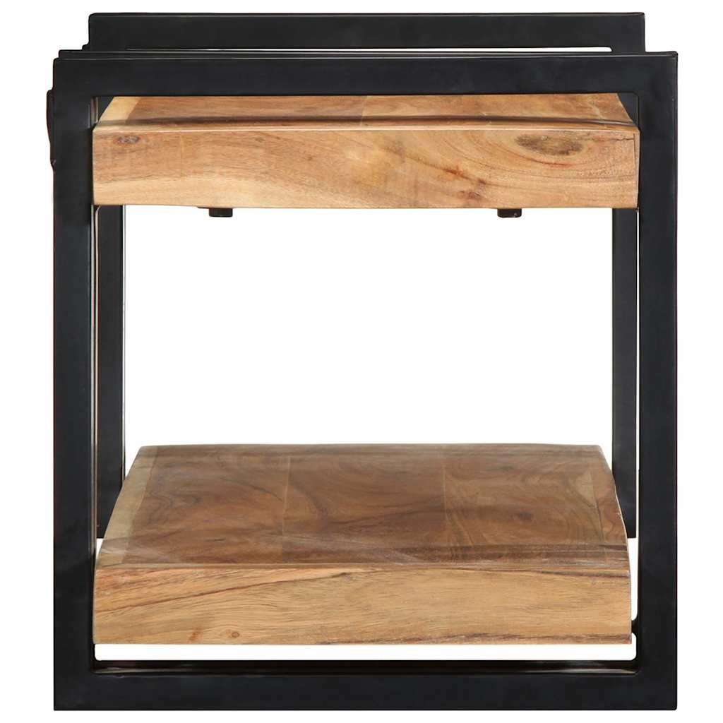 Wall Shelf 70x33x35 cm Solid Wood Acacia