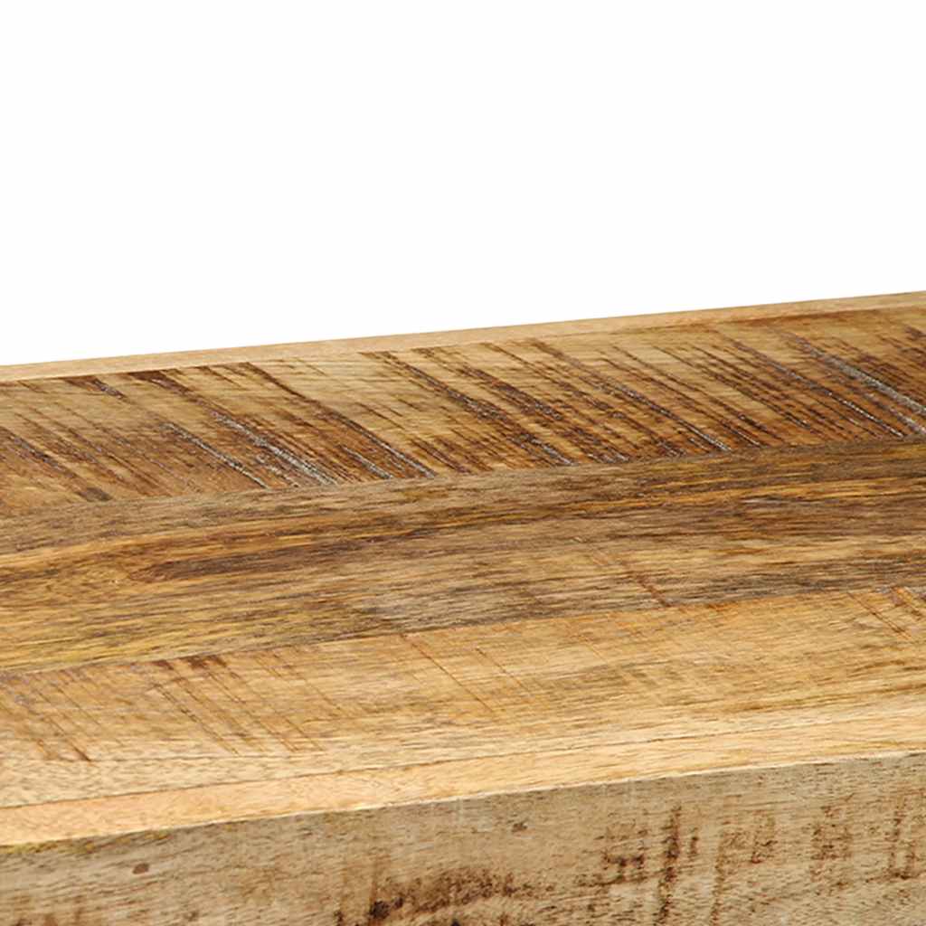 Wall Shelf 90x33x45 cm Solid Rough Wood Mango