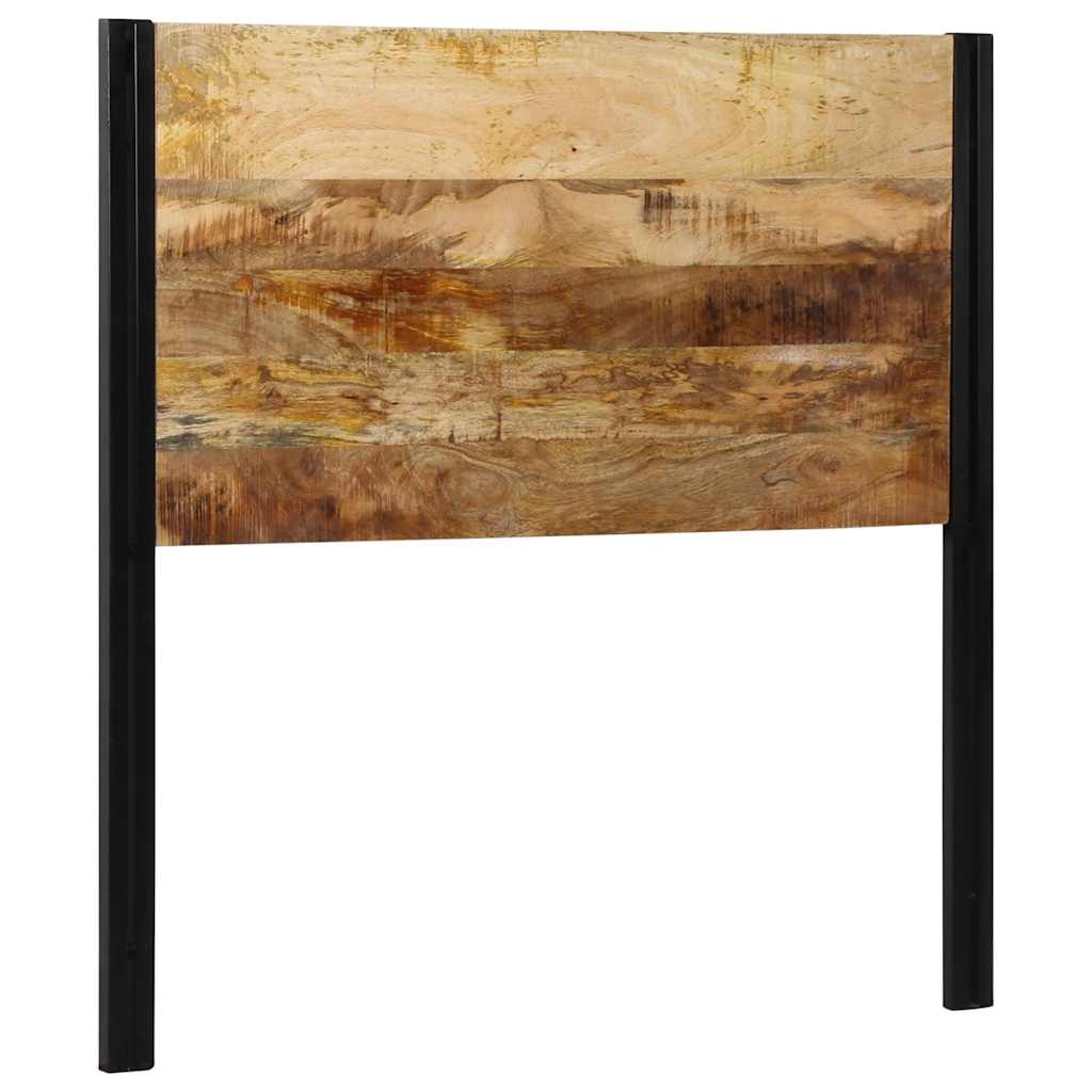 Headboard 100 cm Solid Wood Mango and Iron