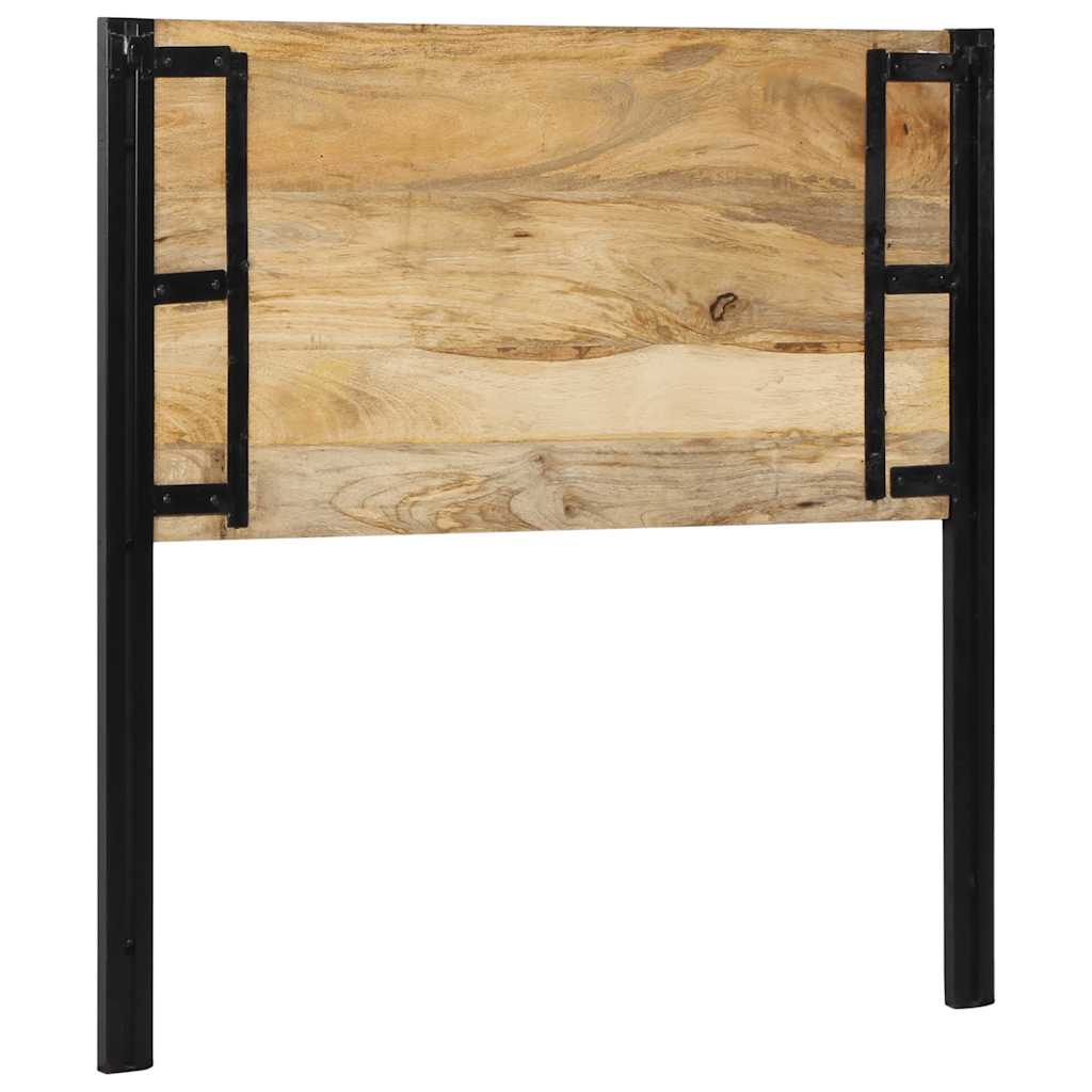 Headboard 100 cm Solid Wood Mango and Iron