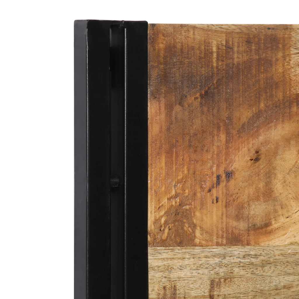 Headboard 100 cm Solid Wood Mango and Iron