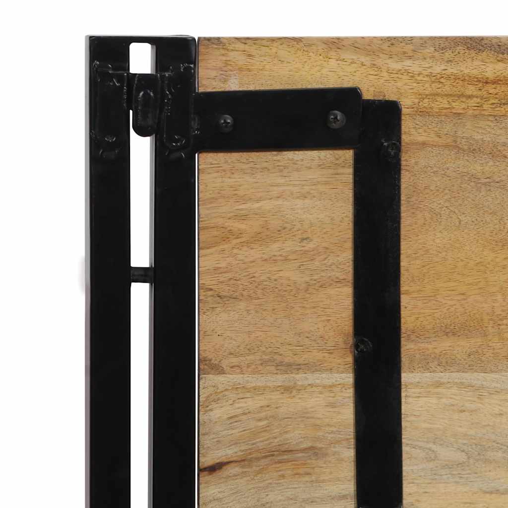 Headboard 100 cm Solid Wood Mango and Iron