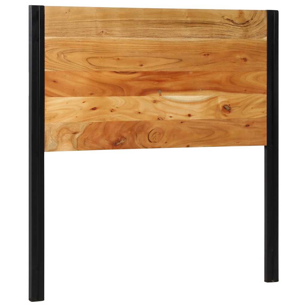 Headboard 100 cm Solid Wood Acacia and Iron