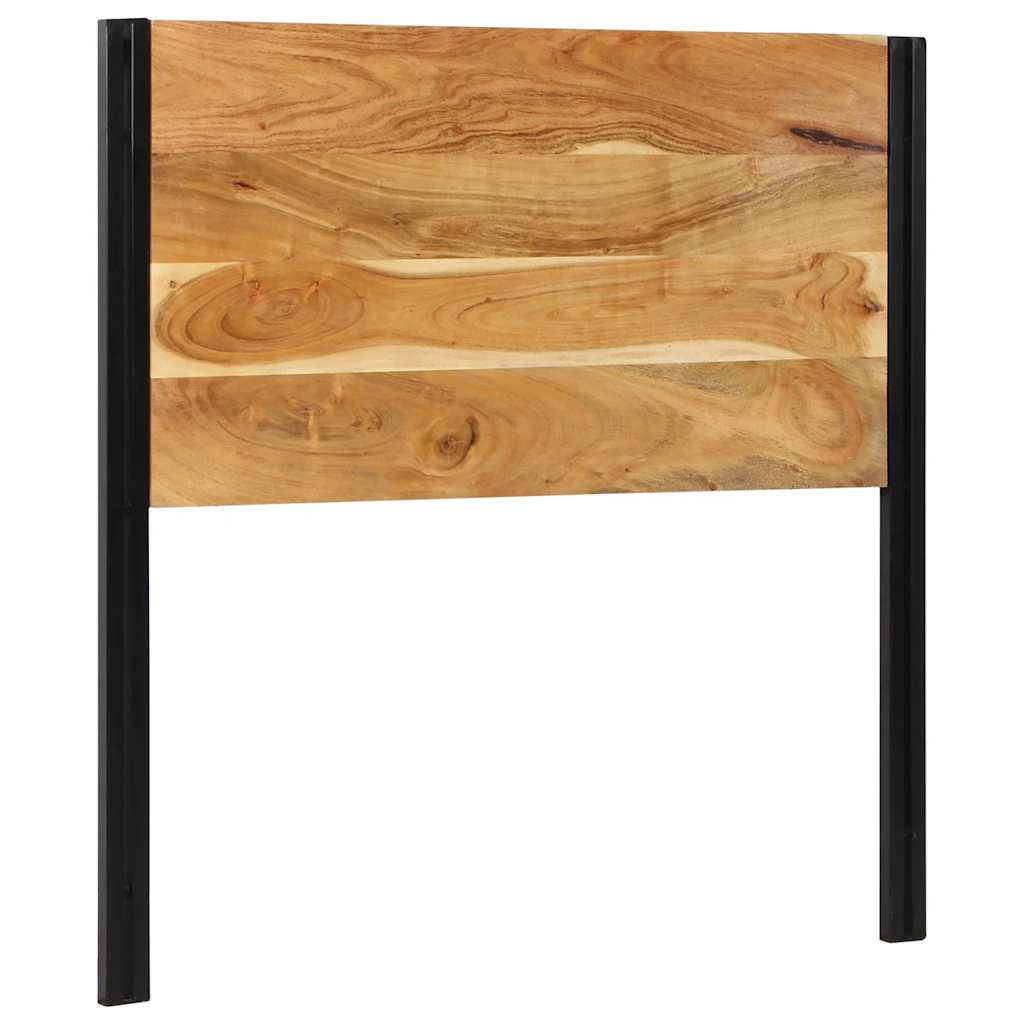 Headboard 100 cm Solid Wood Acacia and Iron