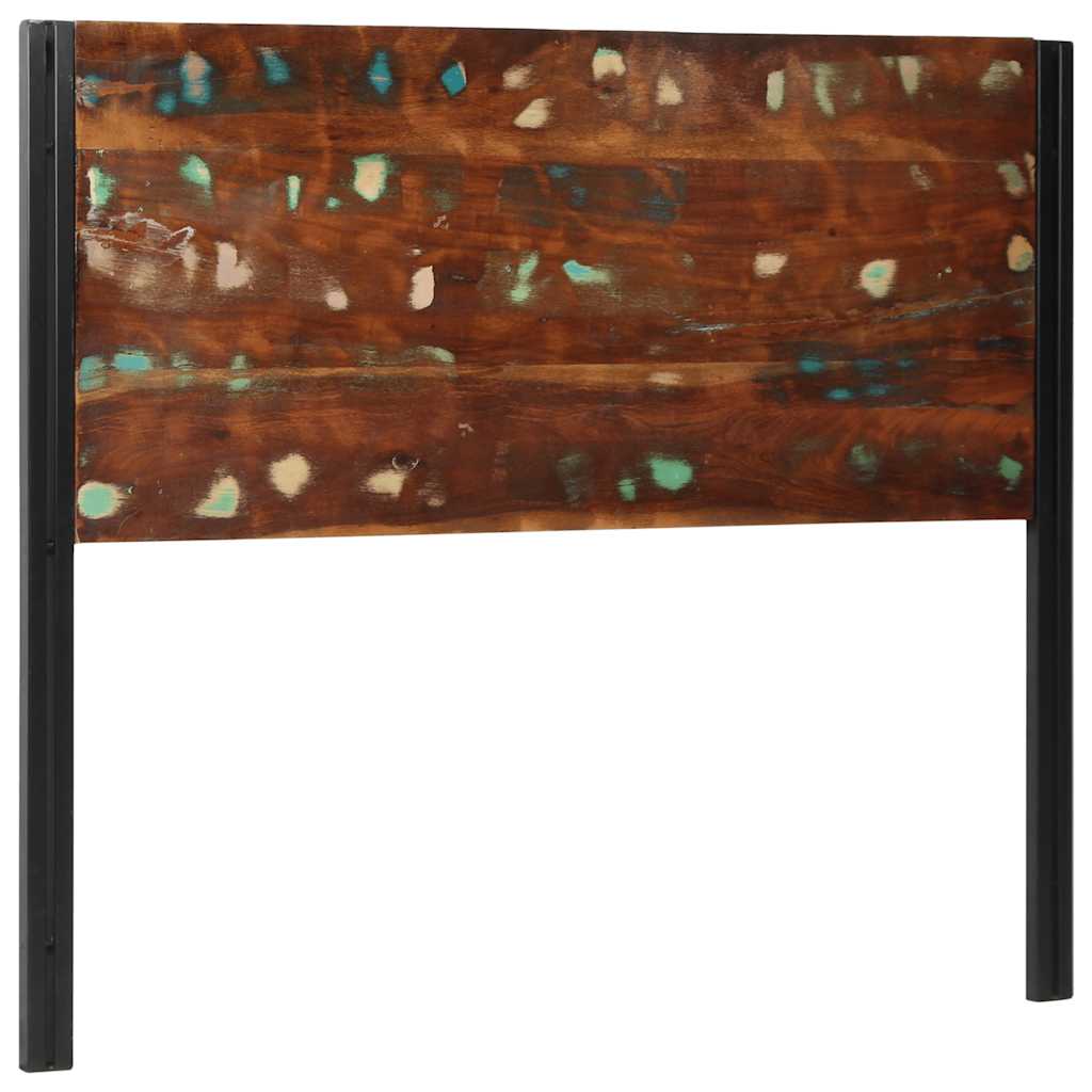 Headboard 120 cm Solid Wood Reclaimed and Iron