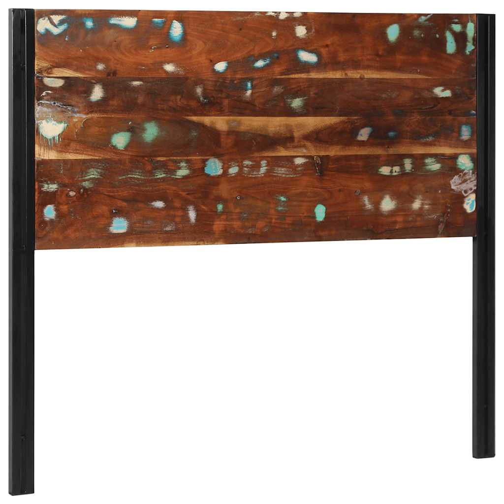 Headboard 120 cm Solid Wood Reclaimed and Iron