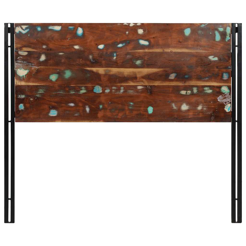 Headboard 120 cm Solid Wood Reclaimed and Iron