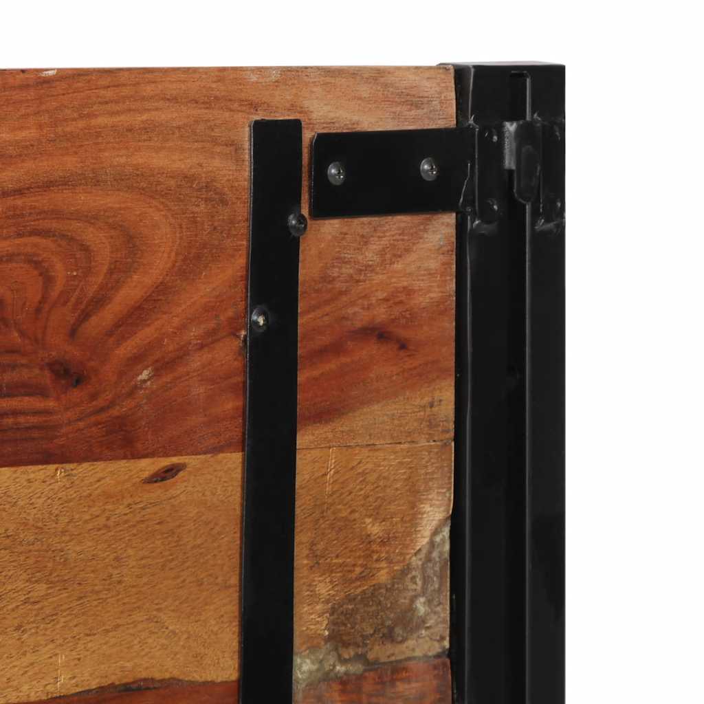 Headboard 120 cm Solid Wood Reclaimed and Iron