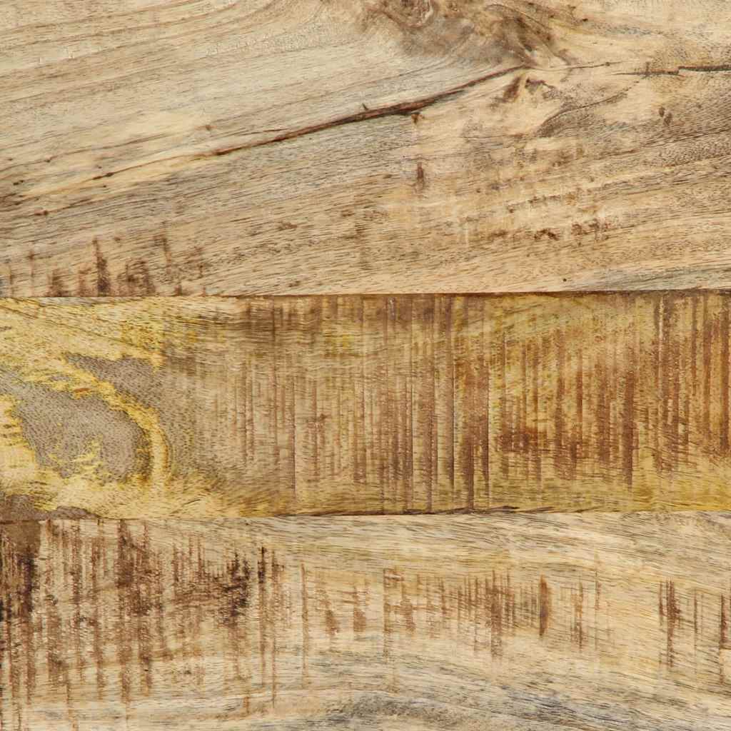 Headboard 140 cm Solid Wood Mango and Iron