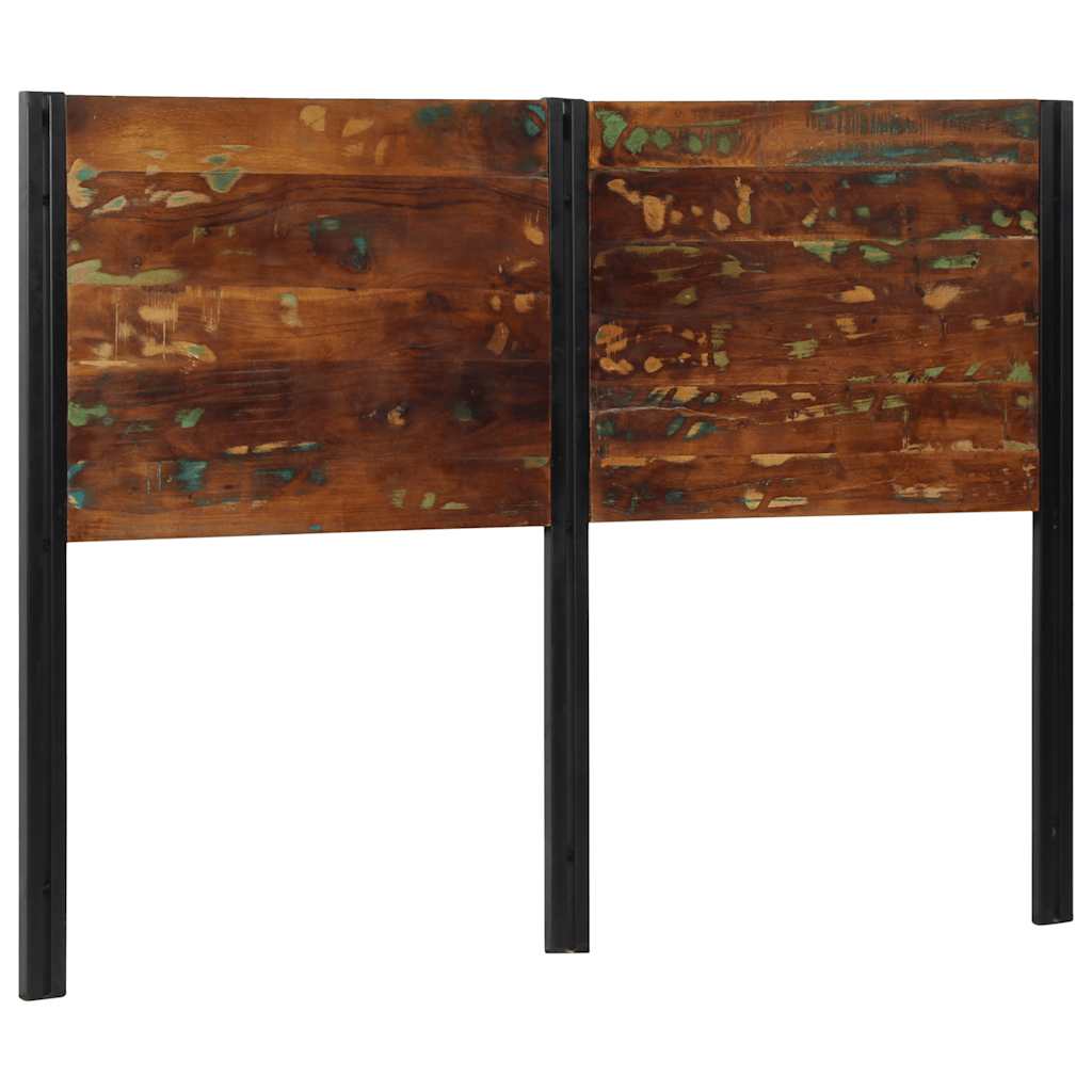 Headboard 140 cm Solid Wood Reclaimed and Iron