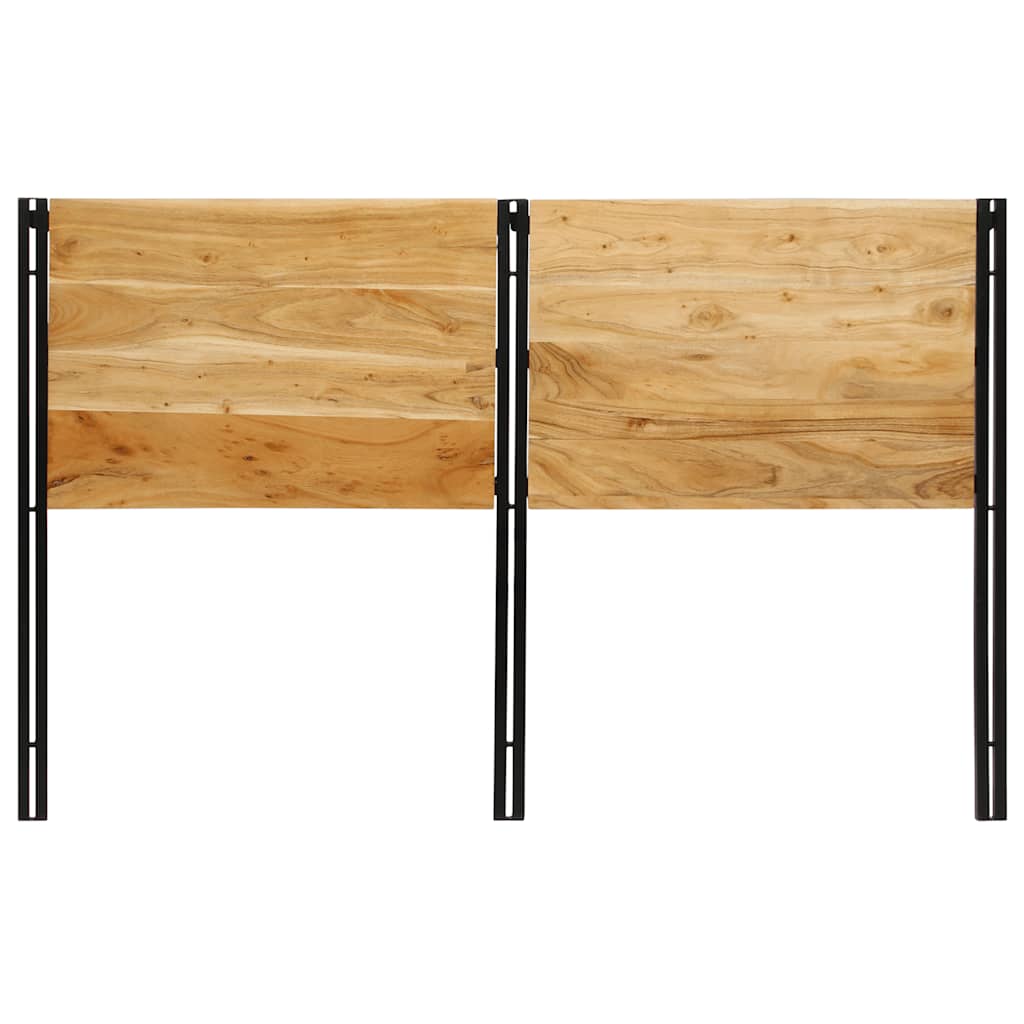 Headboard 160 cm Solid Wood Acacia and Iron