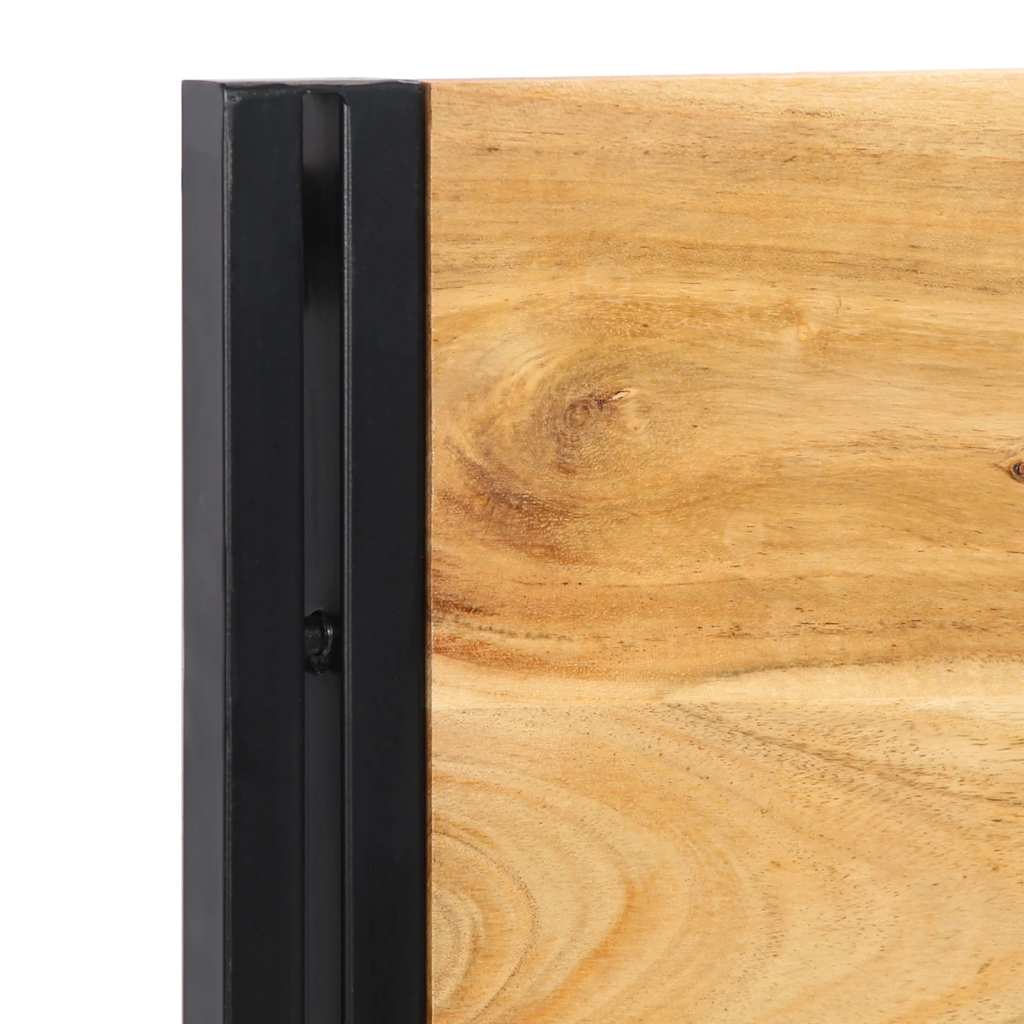 Headboard 160 cm Solid Wood Acacia and Iron