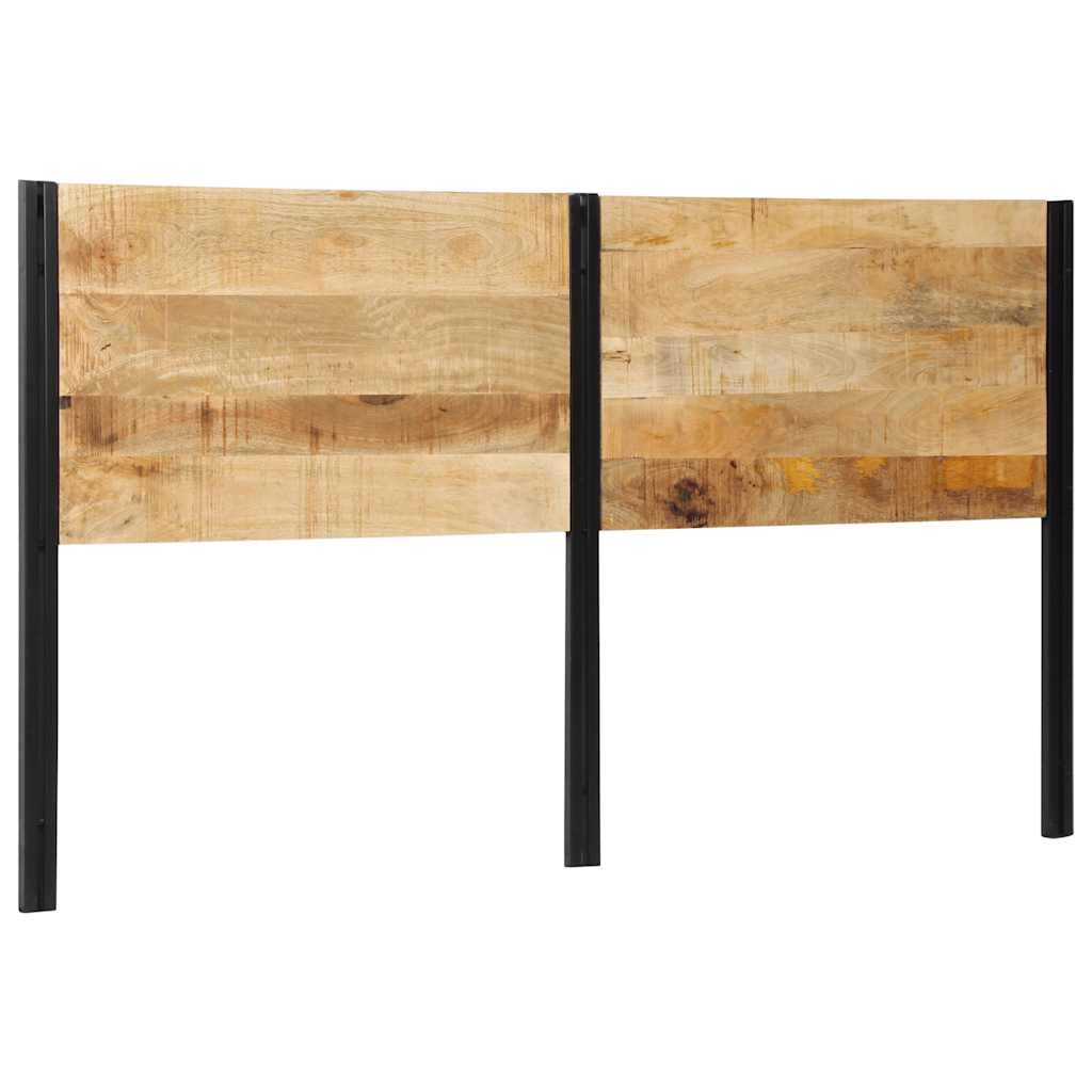 Headboard 180 cm Solid Wood Mango and Iron